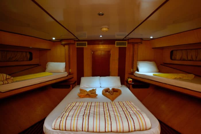 Double Bed Lower or Triple Cabin