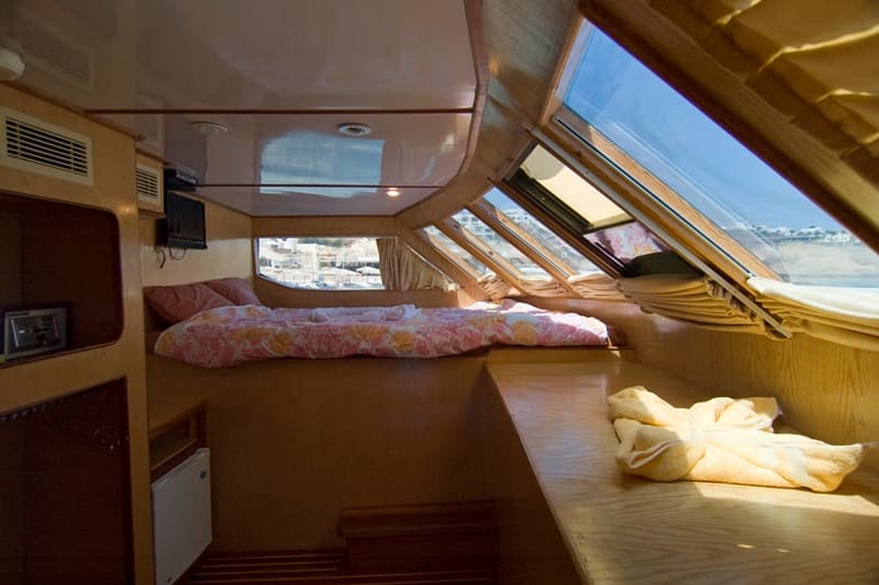 Double Master Cabin Front View - Main Deck
